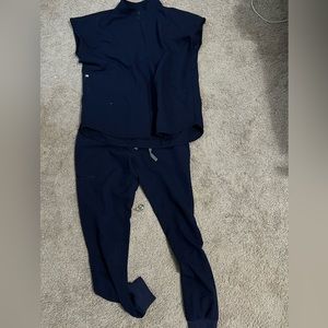 FIGS XS Navy Blue bottom